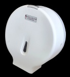Dispenser em polipropileno para rolo de papel higiênico 300M - 29x27x12 cm - não acompanha chave-sem uso.
