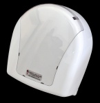 Dispenser para papel em polipropileno - 29x26x12 cm e 10 cm largura do papel-sem uso.