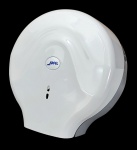 Dispenser em polipropileno para papel higiênico 300M - 30x28x13 cm e 10 cm largura do papel-sem uso.