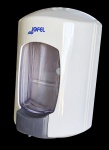 JOFEL - Dispenser em polipropileno e acrílico para sabonete líquido - 21x13x10cm-Sem uso.