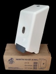 JSN - Dispenser em plástico ABS com reservatório para sabonete cremoso - 28x13x12 cm - na embalagem original - Sem uso - embalagem com desgastes do tempo.