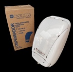 EXACCTA - Dispenser em polipropileno para sabonete cremoso refil - 26x15x10 cm - na embalagem original - Sem uso - embalagem com desgastes do tempo.