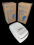 EXACCTA - Par de dispensers em polipropileno com reservatório para sabonete cremoso - 26x15x10 cm - na embalagem original - Sem uso - embalagem com desgastes do tempo.