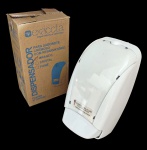 EXACCTA - Dispenser em polipropileno com reservatório para sabonete cremoso - 26x15x10 cm - na embalagem original - Sem uso - embalagem com desgastes do tempo.