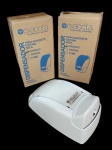 EXACCTA - Par de dispensers em polipropileno para sabonete espuma refil - 26x15x10 cm - na embalagem original - Sem uso - embalagem com desgastes do tempo.