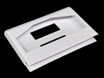Dispenser em polipropileno de forro descartável para assento sanitário - 16x22x03cm-Sem uso.
