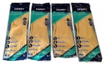 DANNY - Conjunto com 4 pares de luvas de látex - TAM M/8 - sem uso-lacrado.