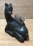 Isqueiro de mesa em metal - 10x10x04 cm - necessitando revisão.