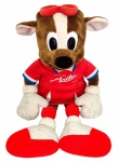 KASHIMA ANTLERS - RARO - EDIÇÃO ESPECIAL - Grande boneco Alce Fêmea mascote do clube K. A. LFC 1992 em pelúcia e tecido - 110x60x35 cm - necessitando limpeza e com pontos amarelados do tempo. (C.A.)