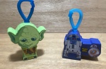 Lote composto por 2 Chaveiros Star Wars Coleção McDonalds 2019  - Mestre YodaeR2-D2eBB-8