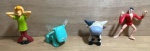 BRINQUEDO - Lote composto por 4 brinquedos colecionáveis conforme foto - 14x7cm medidas do maior e 7x8cm medidas do menor.