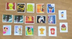 FIGURINHAS - Lote composto por 17 figurinhas álbum gogob Disney panini conforme foto-2015.