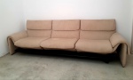 DS 2011 para DE SEDE icone dos anos 80 lindíssimo sofá em linho bege em ótimo estado 220 x80 x 40 cm