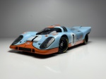 1971 Porsche 917k Race Car Azul Claro / Laranja #1 Gulf - Autoart Escala 1/18 miniatura em metal die