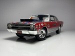 1969 Dodge Hemi Dart A/MP Cinza, Vermelho e Azul Dick Landy - Supercar Escala 1/18 miniatura em meta