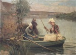 Emile-Charles DAMERON (1848-1908) Pintura Sobre tela Assinada canto inferior esquerdo Carimbo na par