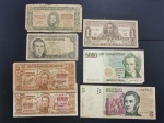 Sete cédulas de países estrangeiros diversas