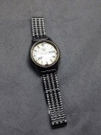 Relógio Seiko Automatic resistente a água, com pulseira prateada, não testado