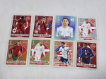 8 figurinhas de futebol de raridade legend e rokie