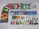 Lote com mais de 50 figurinhas de futebol dos álbuns Brasileirão Série A e B, Fifa World Russia e South Afrika