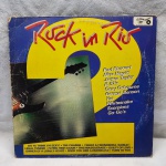 Disco de vinil Rock in Rio em bom estado de conservação