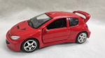 Miniatura de carrinho Saiko Peugeot 206 WRC, escala 1/32