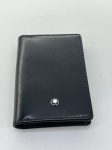 Carteira Preta Montblanc, sem verificação de autenticidade, em ótimo estado, no estado das fotos