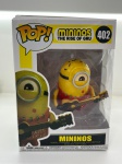 Funko Pop - Minions the Rise of Gru 402, na caixa, no estado das fotos