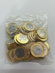 Sachê Lacrado de 50 Moedas de 1 Real de 2012 da Entrega da Bandeira Olimpíca FC (flor de cunho), no estado das fotos