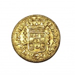 Moeda de Ouro do Brasil - 1000 Réis - 1715 - BBBB - Bahia - Cátalogo 41 - MBC/Soberba