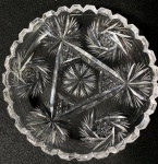 BOHEMIA- Centrinho em cristal BOHEMIA lapidado, Medidas: 3 x 14 cm