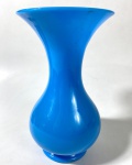 OPALINA - França - século XIX - Grande vaso em opalina azul celeste . medidas:
