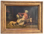 Joseph BAIL (1862-1921) - oleo s/ tela, medindo: 34 cm x 48 cm e 48 cm x 62 cm 