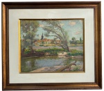 A. VIVALD - oleo s/ tela, medindo: 52 cm x 60 cm e 93 cm x 83 cm