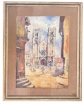 Riccardo PELLEGRINI (1863-1934) - aquarela s/ papel, medindo: 37 cm x 28 cm e 51 cm x 42 cm 