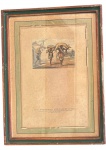 Gravura colorida europeia, medindo: 50 cm x 34 cm e 68 cm x 50 cm