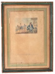 Gravura colorida europeia, medindo: 50 cm x 34 cm e 68 cm x 50 cm