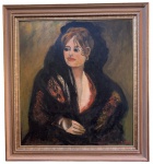 DAPRES GOYA (atrib.) - oleo s/ tela, medindo: 1,00 m x 1,10 m e 1,28 m x 1,38 m