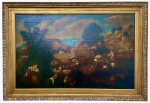 Obra digna de  Museu, enorme pintura europeia possivelmente Sec. XVIII - XIX. oleo s/ tela, medindo: 1,44 m x 82 cm e 1,61 m x 1,10 m