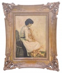 Mario GACHET (1879-1981) - oleo s/ madeira, medindo: 41 cm x 30 cm e 50 cm x 60 cm