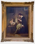 Endre KOMAROMI-KACZ (1880-1969) - oleo s/ tela, medindo: 80 cm x 59 cm e 84 cm x 1,04 m