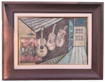 Tomas SANTA ROSA (1909-1956) - oleo s/ tela, medindo: 45 cm x 70 cm e 96 cm x 75 cm
