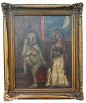 María IZQUIERDO (1902-1955) - oleo s/ tela, medindo: 50 cm x 40 cm e 62 cm x 52 cm