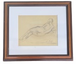 Alfredo VOLPI (1896-1988) - estudo, grafite s/ papel, medindo: 30 cm x 40 cm e 72 cm x 64 cm