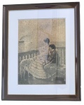 Gravura europeia, artista não identificado, medindo: 46 cm x 36 cm