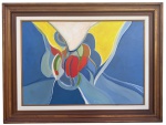 Maria POLO (1937-1983) - oleo s/ tela, medindo: 68 cm x 97 cm e 1,25 m x 95 cm