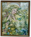 ERNA - oleo s/ tela, medindo: 1,00 m x 80 cm e 87 cm x 1,07 m