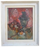 A.H. WNPBIKAAOB (pintor Russo) - oleo s/ tela, medindo: 80 cm x 65 cm e 90 cm x 1,05 m