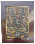 Pintura Oriental, oleo s/ tecido, medindo: 76 cm x 54 cm