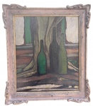 ALDO MALAGOLI - oleo s/ tela, medindo: 58 cm x 48 cm e 63 cm x 72 cm